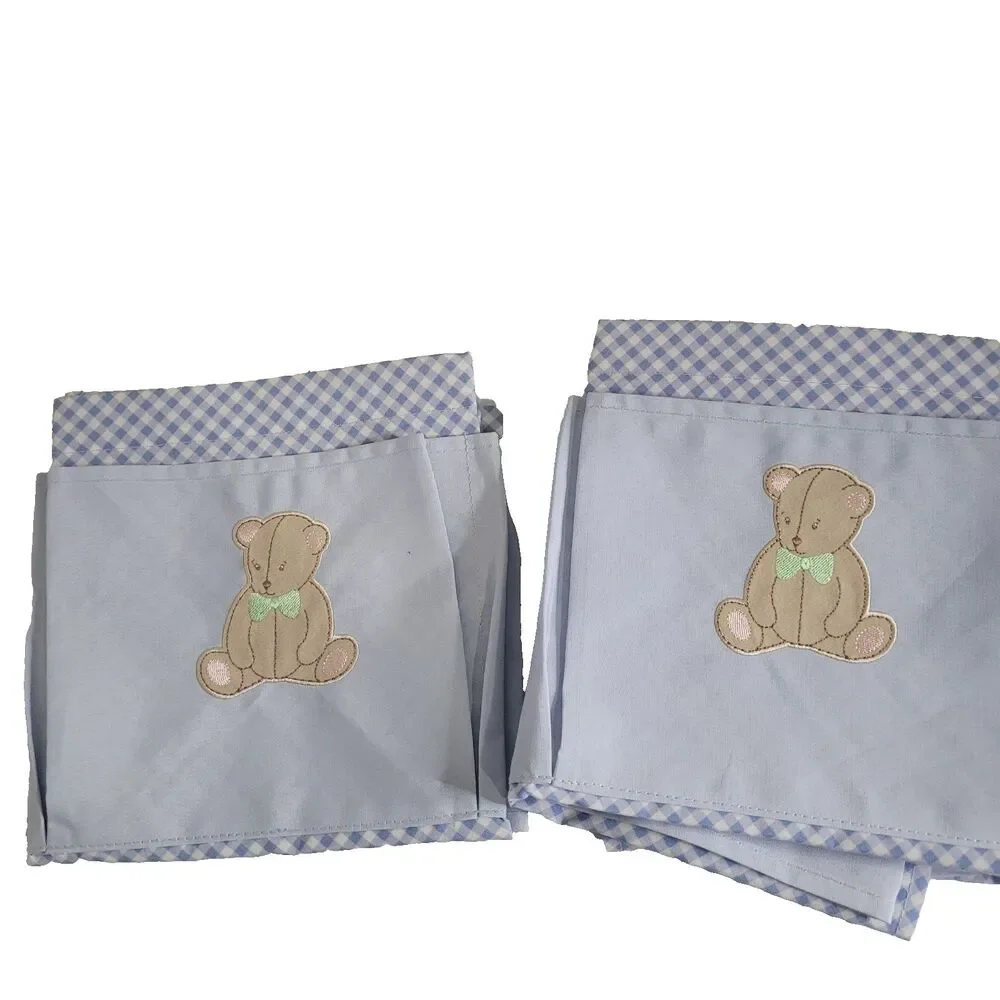 IKEA Nanig Baby Nursery 6pockets Wall Organizer Blue decor storage 27X19
